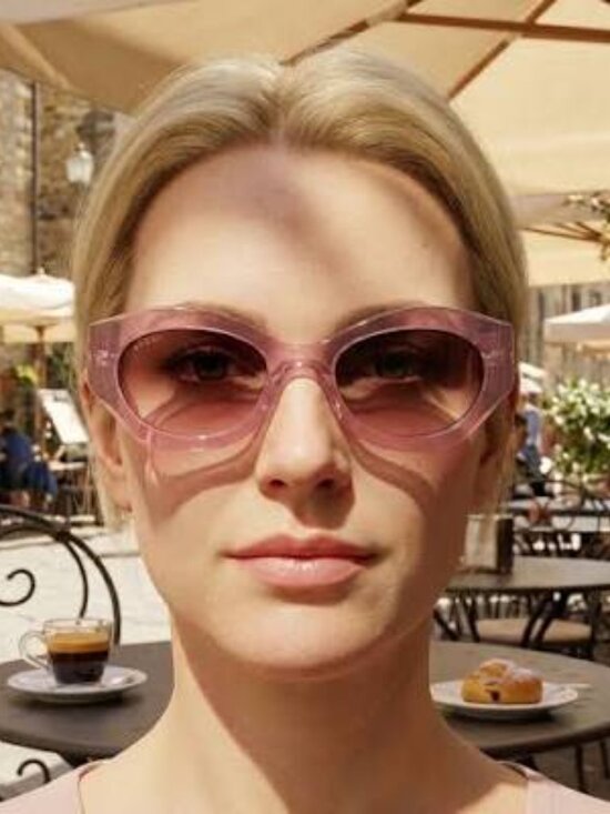 Gucci GG1553S 004 Oval Sunglasses - Amber / Brown main image 13